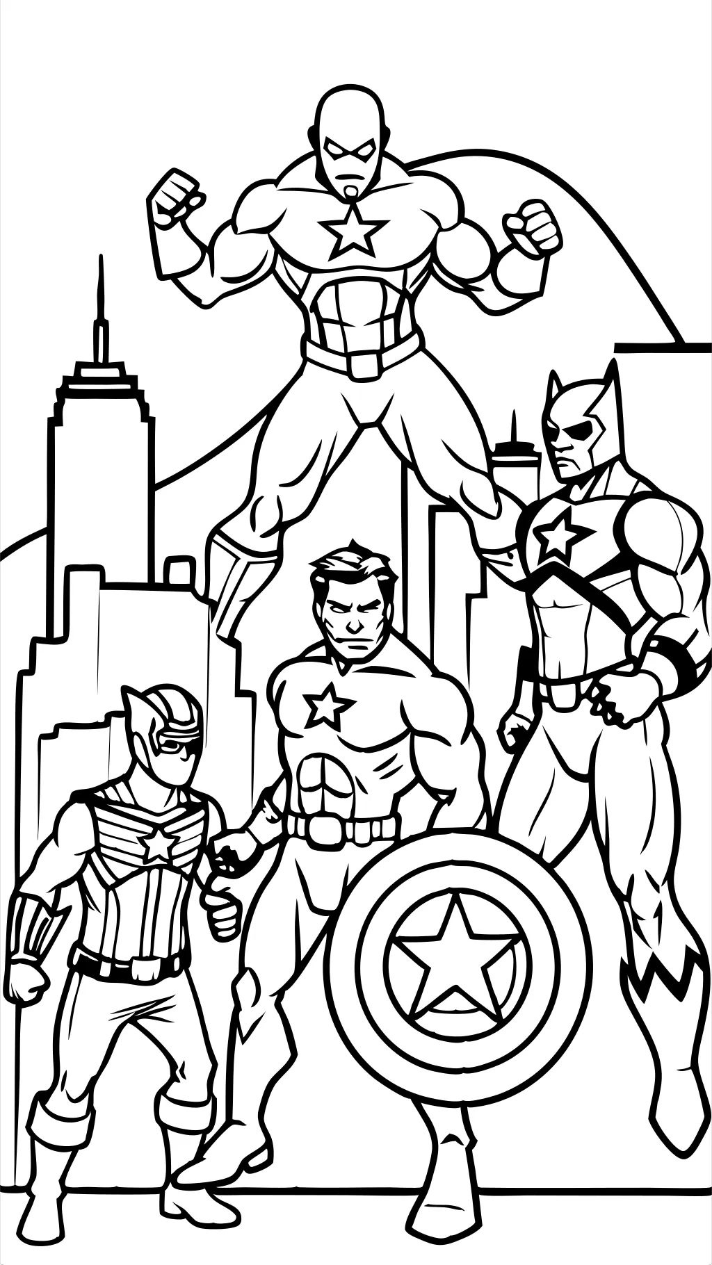 coloriages de super-héros Avengers